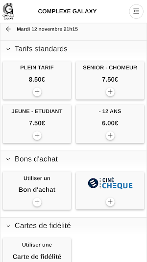 Achetez vos places dans le cinéma Galaxy de Lecci Screenshot 3