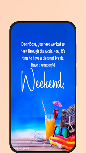 happy weekend greetings Screenshot 0