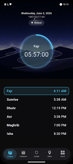 Makkah Adhan: Prayer Times Screenshot 0