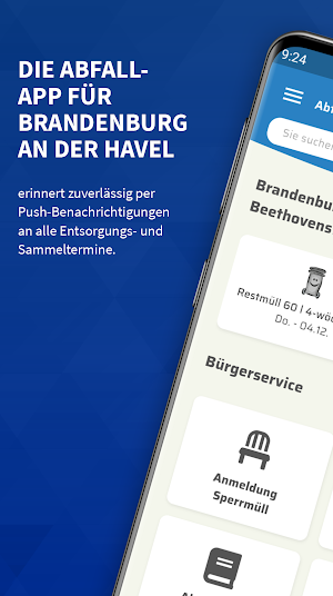 Abfall-App Stadt Brandenburg Screenshot 0