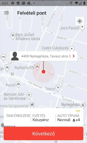 Tele 7 Taxi Nyíregyháza Screenshot 2