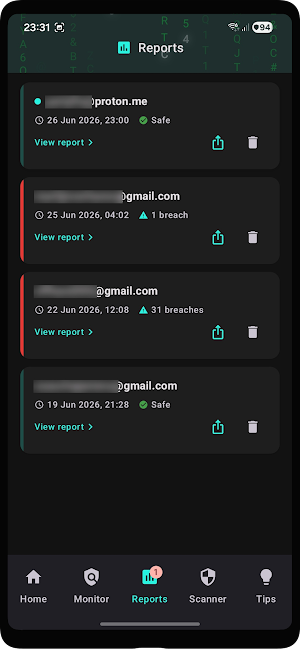 Breach WD: Data Breach Monitor Screenshot 2