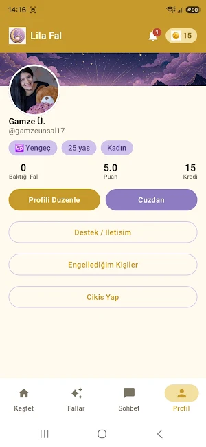 Lila Fal, Tarot ve Astroloji Screenshot 3