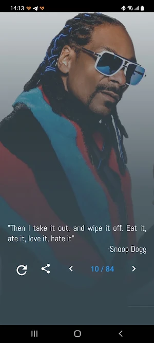 Snoop Dogg Quotes and Lyrics Screenshot 0