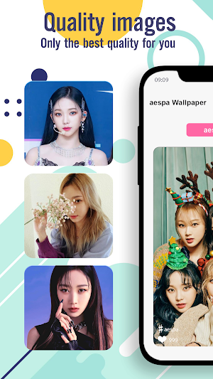 Material Kpop aespa Wallpaper Screenshot 3