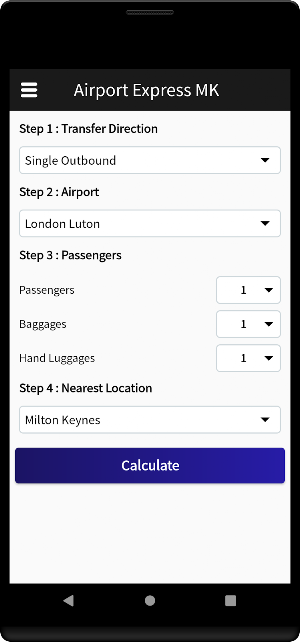 Airport Express MK LTD  -  Customer Screenshot 0