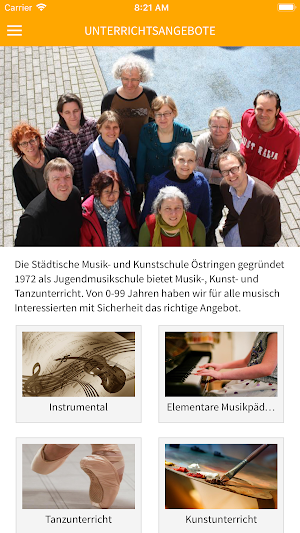 Östringen Musik- und Kunstschule Screenshot 2