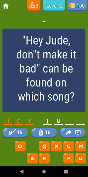 Beatles Song Challenge Game Screenshot 2