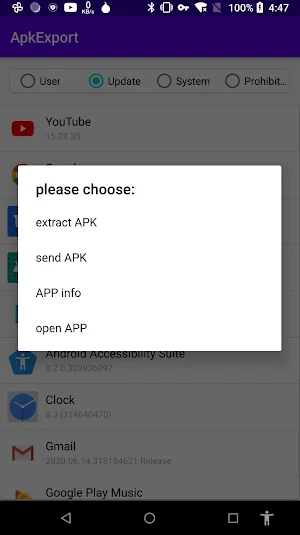 ApkExport Screenshot 1