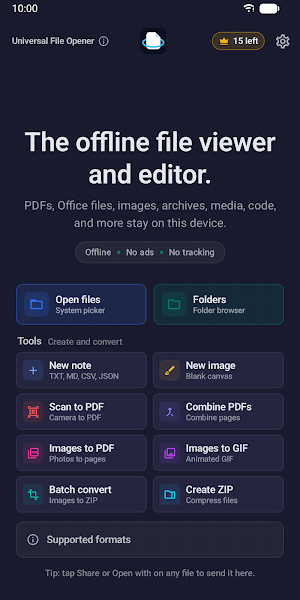 Universal File Opener & Editor Screenshot 0
