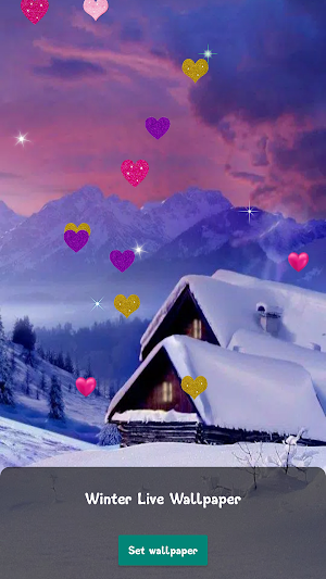 Winter Snow live wallpaper 3D Screenshot 1