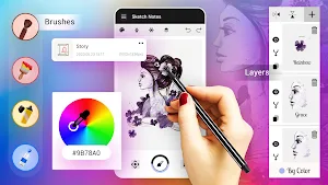 Drawing Book: Sketch, Note Pro Screenshot 0