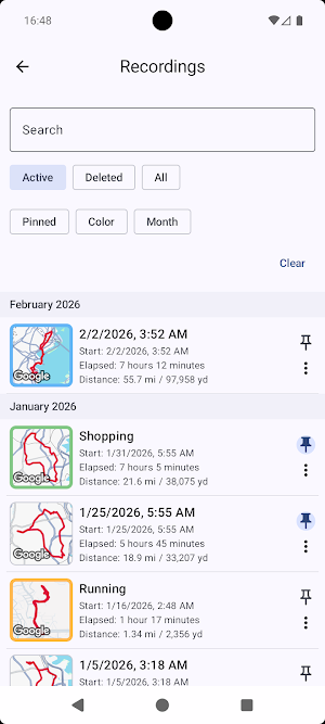 Location Log Diary Screenshot 1