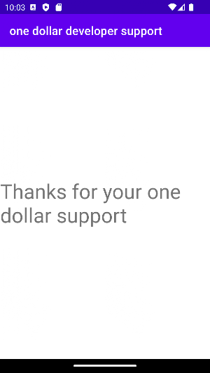 one dollar developer support Screenshot 1