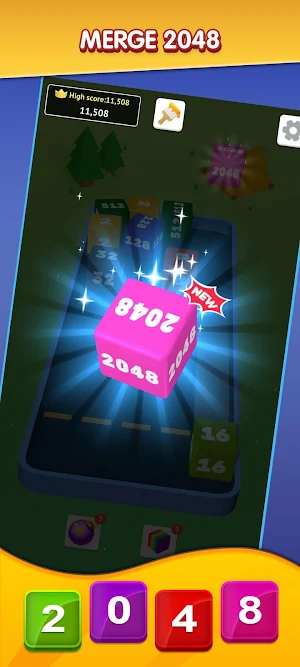 2048: 2048 Cube Game Screenshot 1