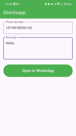 Directsapp-Send Direct Message Screenshot 1