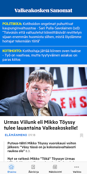 Valkeakosken Sanomat Screenshot 0