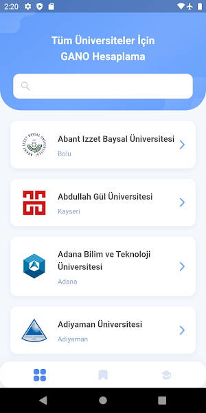 Üniversite Ortalama Hesaplama Screenshot 0