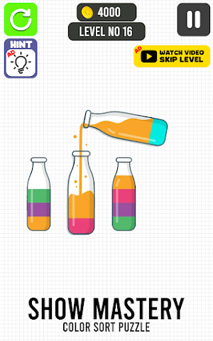 Draw Color Fill Water Sort Screenshot 2