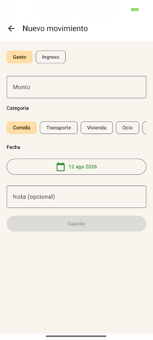 Presupuesto Familiar Screenshot 1