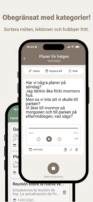 Ljud till Text: Diktafon Screenshot 2