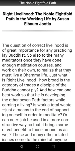 The Noble Eightfold Path Screenshot 1