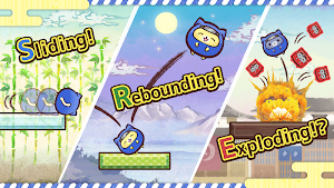 Ninja Cats Strike - slingshot action puzzle Screenshot 2