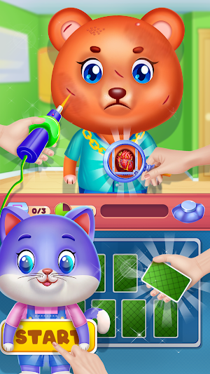 cute pet clinic with mini game Screenshot 3