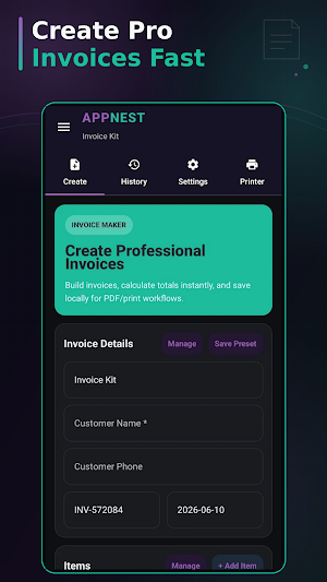 Invoice Kit Screenshot 0