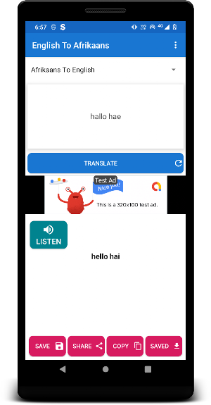 English To African translator Screenshot 3