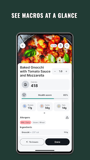 MealScan: Food Calorie Tracker Screenshot 2