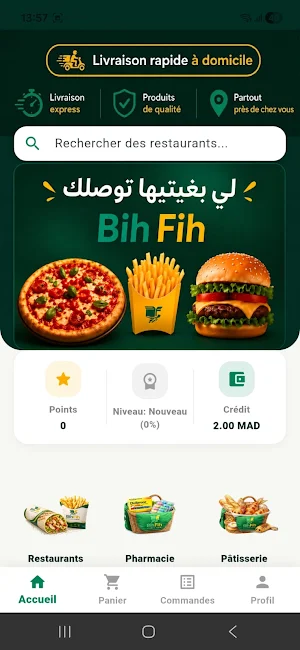 Bih Fih: Food Delivery Screenshot 0