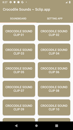 Crocodile Sound Collections ~ Sclip.app Screenshot 0