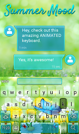 Summer Mood Animated Keyboard  Screenshot 2