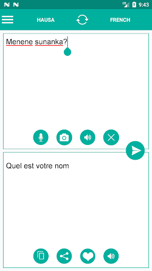 Hausa French Translator Screenshot 1