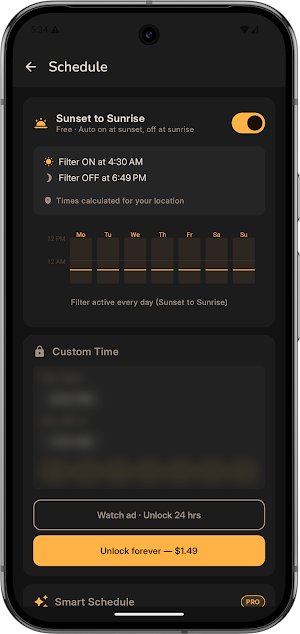 LuxGuard – Blue Light Filter Screenshot 1