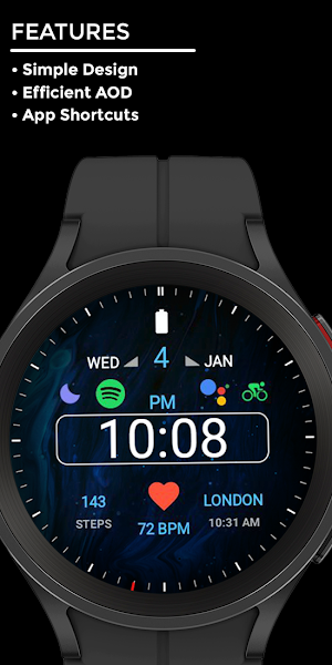 Nighty Minimal 03 - watch face Screenshot 1