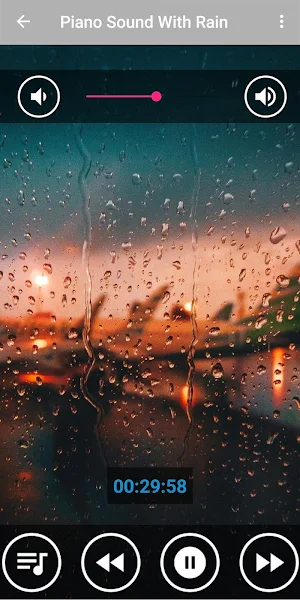 Relaxing Piano Music & Soft Rain Sounds Screenshot 0