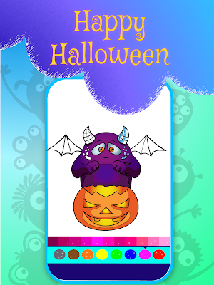 Halloween Monster Coloring Book Screenshot 0
