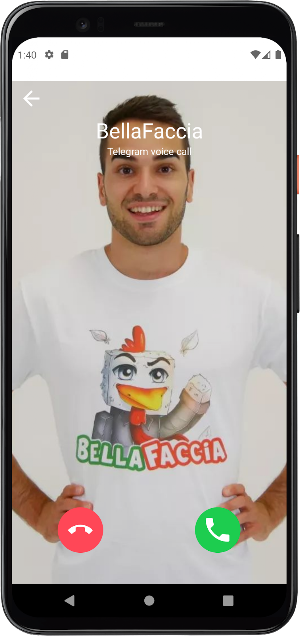 Bella Faccia Video Call Prank Screenshot 3