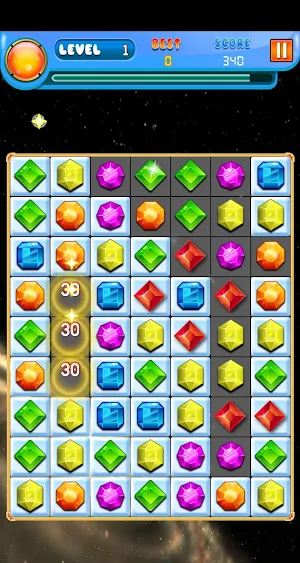 Space Jewels Match 3 Screenshot 0