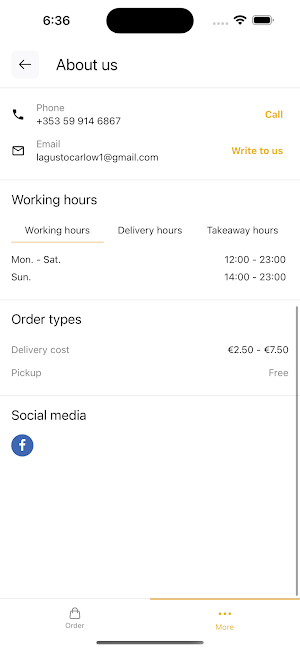 La Gusto Takeaway Screenshot 3