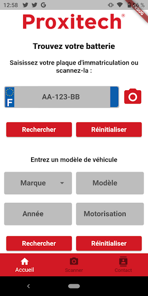 Proxitech batteries Screenshot 1