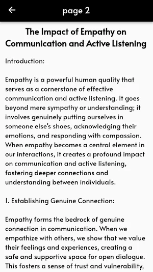 The Role of Empathy Screenshot 3