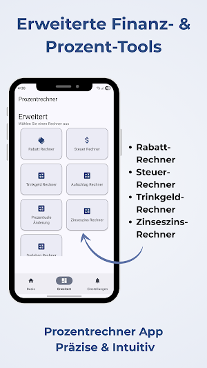 Prozentrechner – Rabatt & MwSt Screenshot 1
