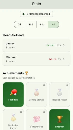 Picklelog: Pickleball Tracker Screenshot 1