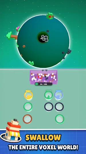 Voxel Galaxy: Color Hole Sort Screenshot 1