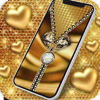 Gold Zipper Screen Lock