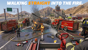 Fire Tuck Game Rescue Sim 3D Screenshot 1
