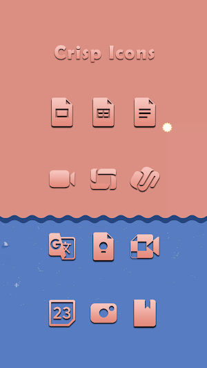 Crisp Red Icons Screenshot 1